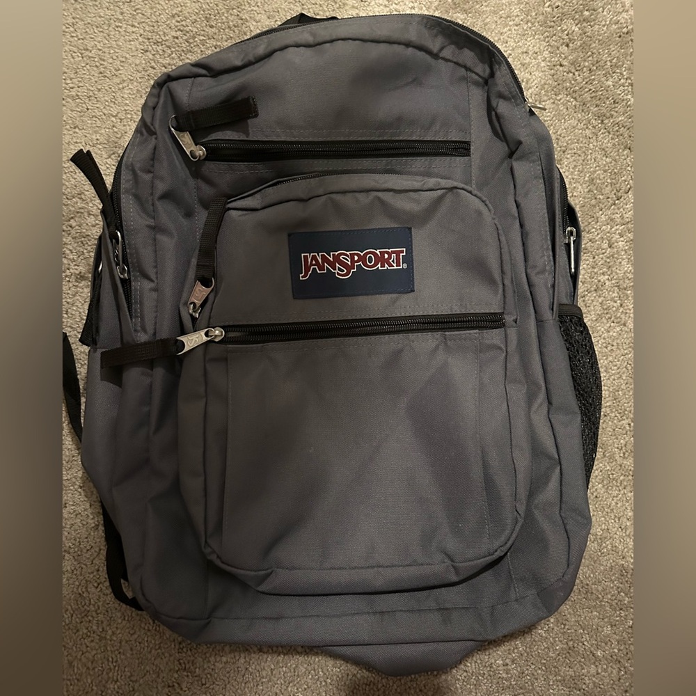 JanSport Big Student 17.5” Backpack - Gray. Like new.